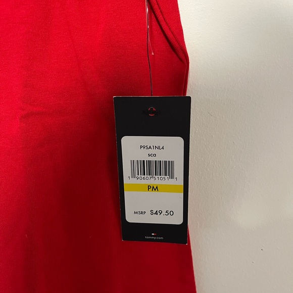 Tommy Hilfiger Red Dress with Black Trim - Picture 5 of 6